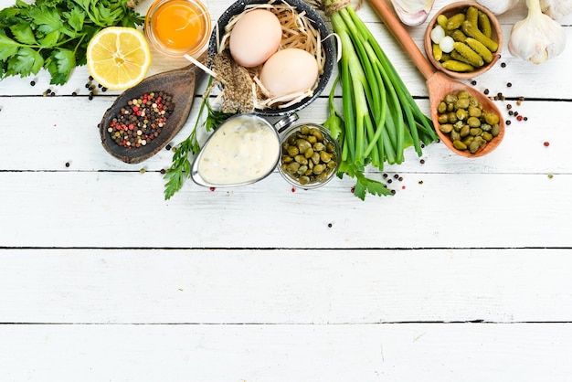 Składniki na kuchennym blacie